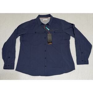 ORVIS Men Outdoor Performance UPF 40 Long Sleeve Button Up NWT Rocky Mountain L
